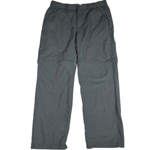 Koppen Convertible Cargo Pants Mens Large Charcoal‎ Grey Zip Off Hiking Outdoor